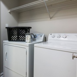 a washer and a dryer